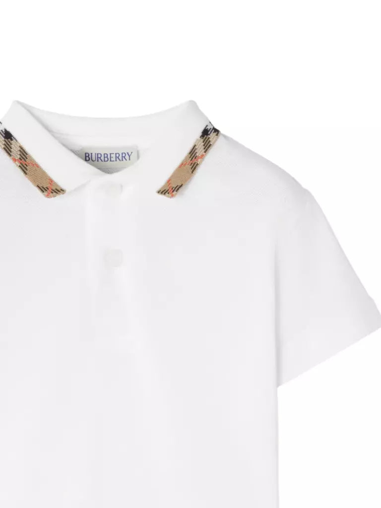 Burberry Kids Polo manica corta
