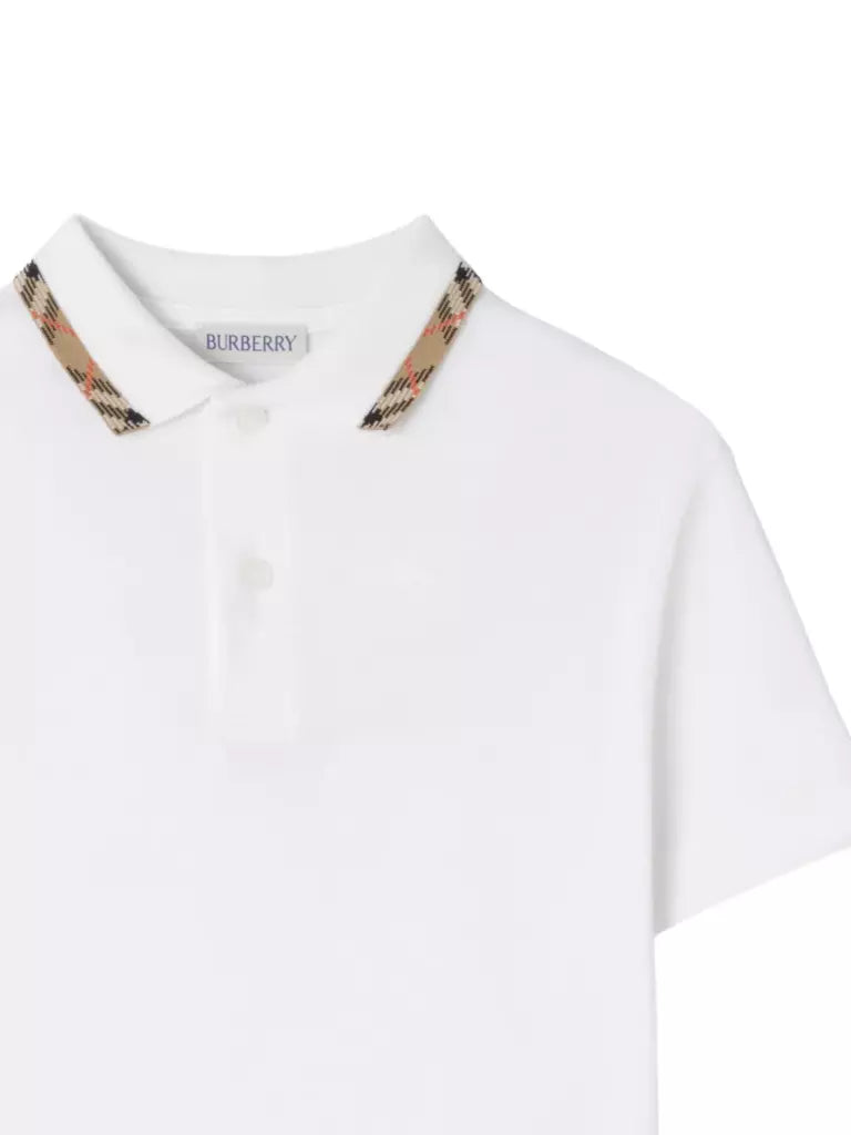 Burberry Kids Polo manica corta