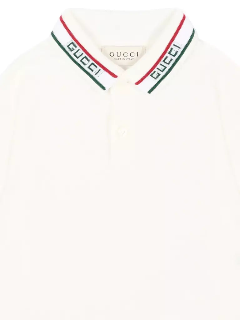 Gucci Kids Polo manica lunga